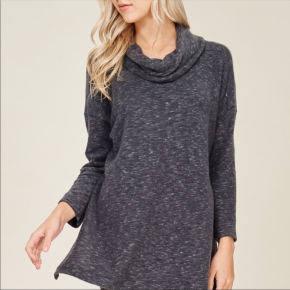 NEW! COWL NECK KNIT TOP - Picture 3 of 4